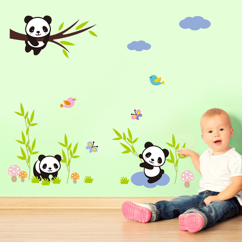 dbfd4873 3cc2 424d 8a39 dc48c6d84547 - Panda Bamboo Removable Wall Sticker Children Room