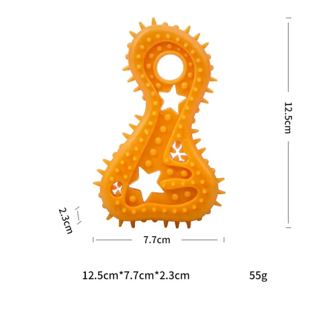 Pet Toys For Small Dogs Rubber Resistance To Bite Dog Toy Teeth Cleaning Chew Training Toys Pet Supplies Puppy Dogs Orange - Shop at LoveMi