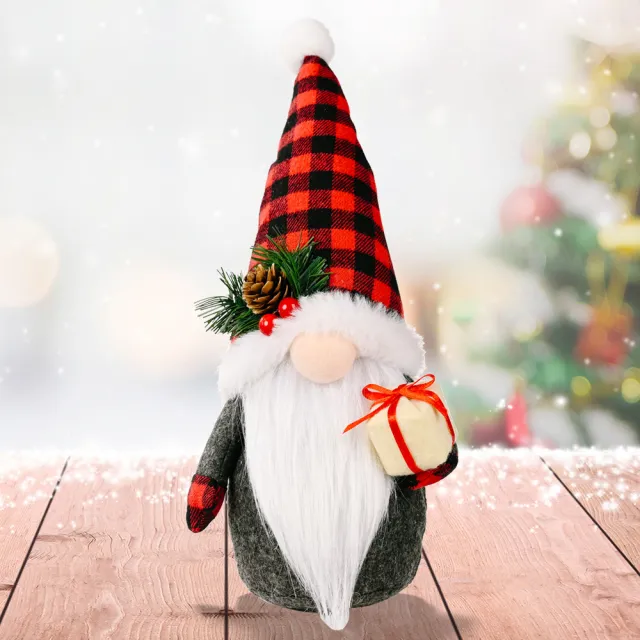 Snowflake Knitted Hat Forest Old Man Doll Ornaments Style21 - Shop at LoveMi