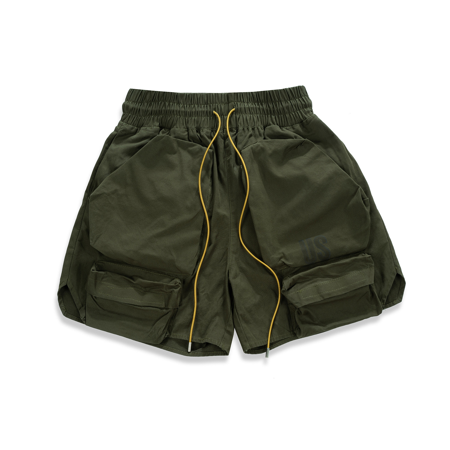 Title 7, Pantaloncini da lavoro verde militare slavato d...