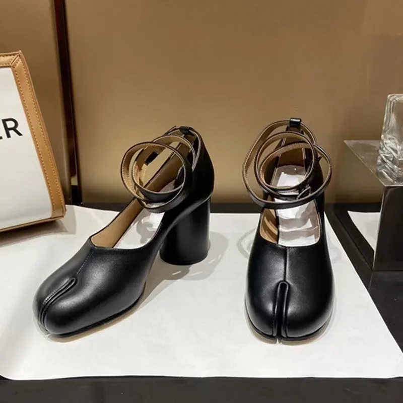 Split Shoes Women's Shoes Fashion High Heels - Black