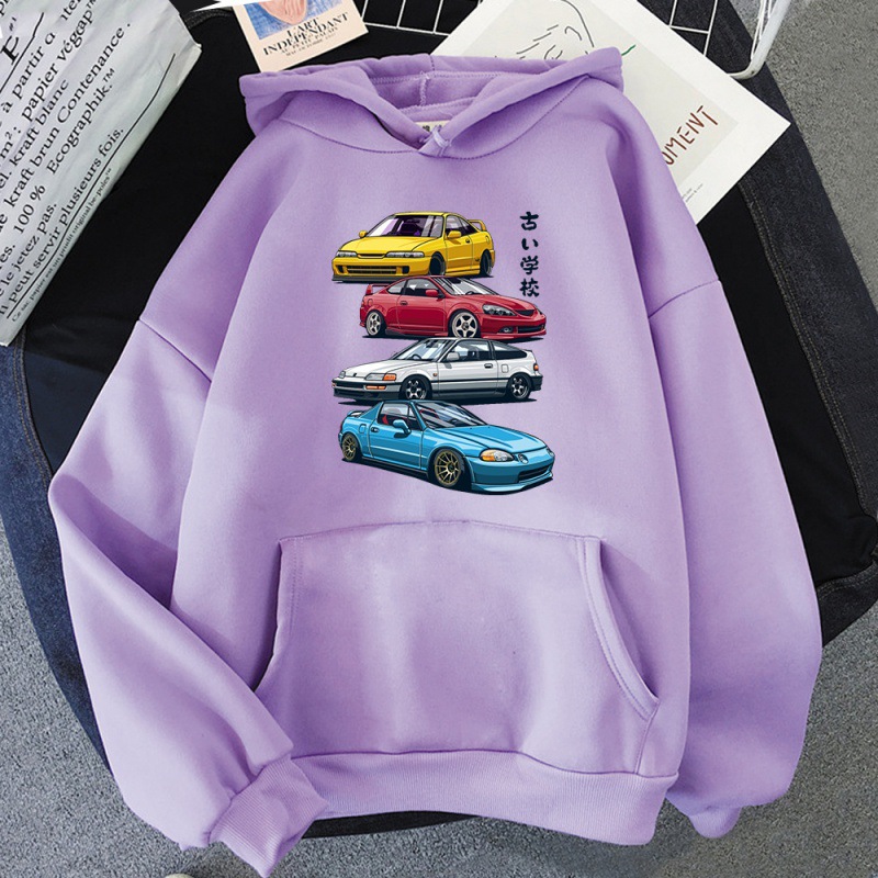 Anime Initial D Hoodie JDM Mix Civic CRX Integra Gedruck T Ho
