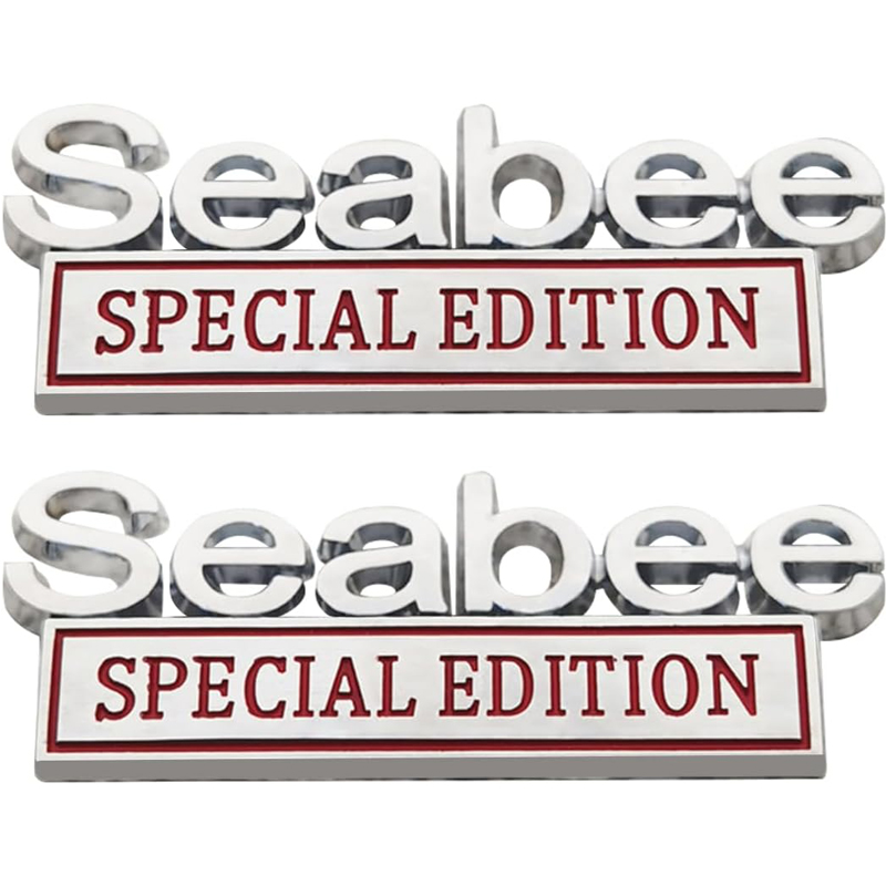 2pack Seabee Special Edition Emblems, Seabee Emblem 3D Badge Decal Car Truck SUV,Refrigerator Sticker,Window Display Stickers,Bicycles, Laptops, Fridges