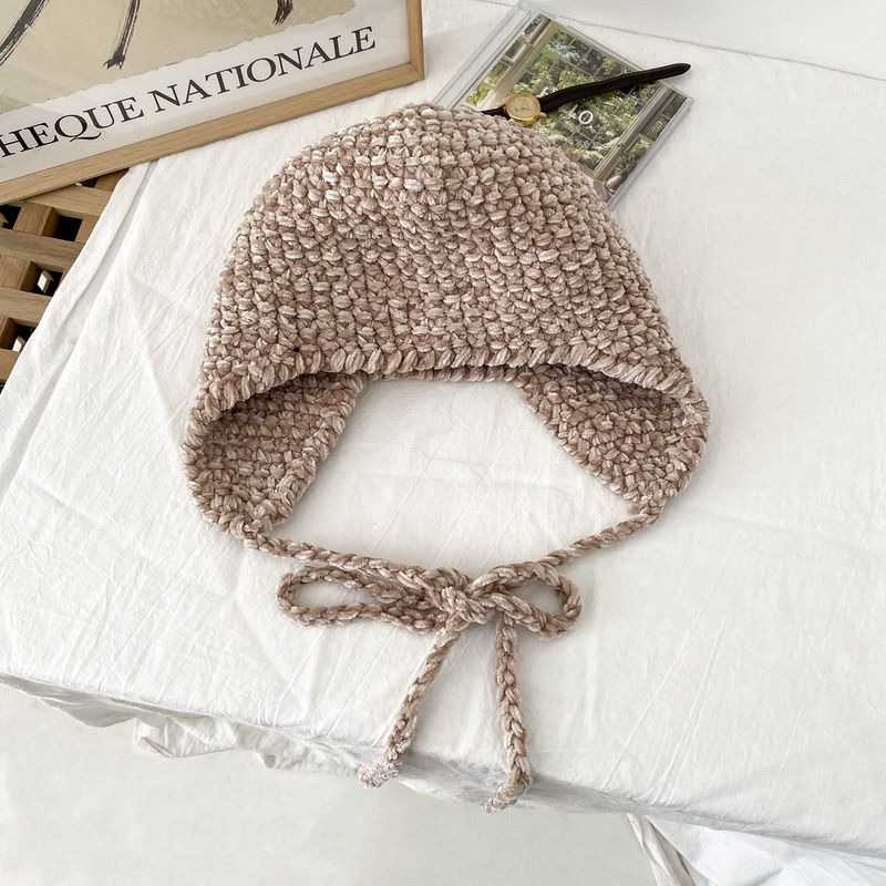 Women's Autumn Winter Ear Protection Warm Chenille Hat