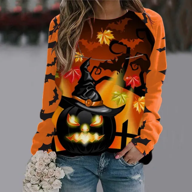 Women's Printed Long Sleeve T shirt Wxy271423 L - Shop at LoveMi