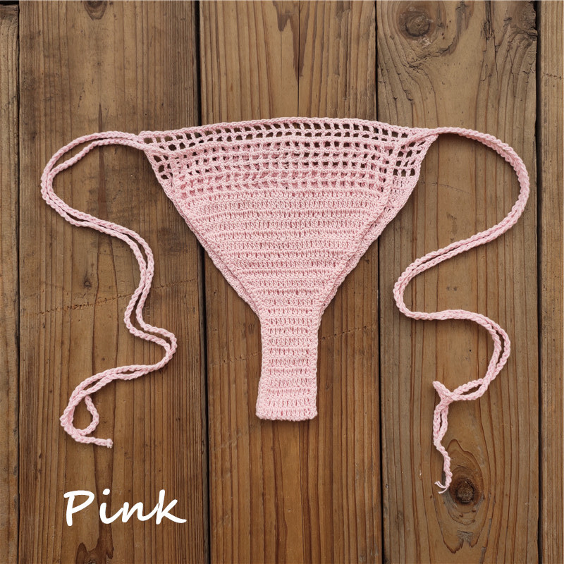 Title 16, Handmade Crochet Bikini Bottoms, Cotton Sunbath...