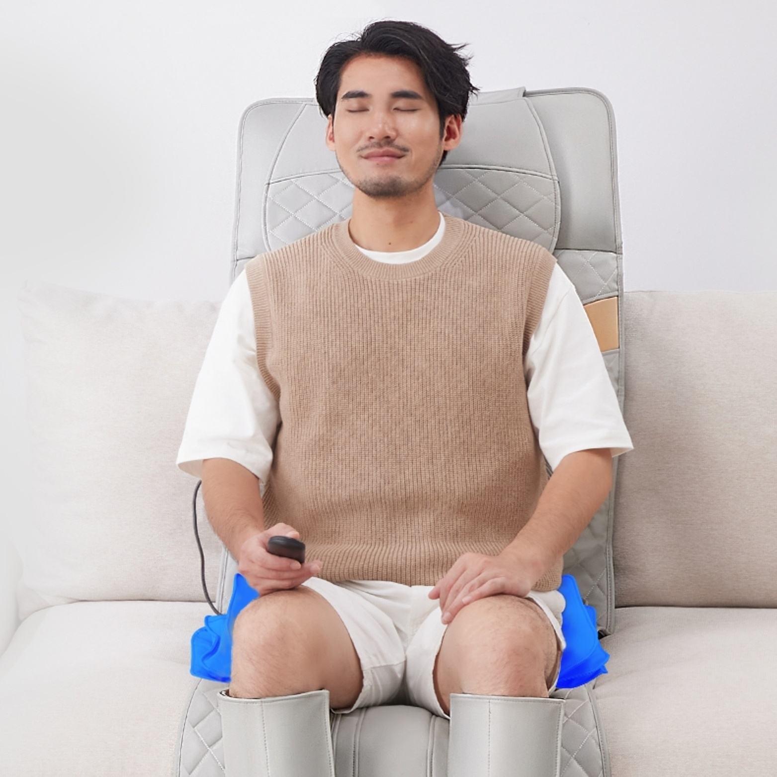 Relaxing Stretch Waist Massage Mattress Manual Control Back Massage Cushion Heating Airbag Stretching Heating Body