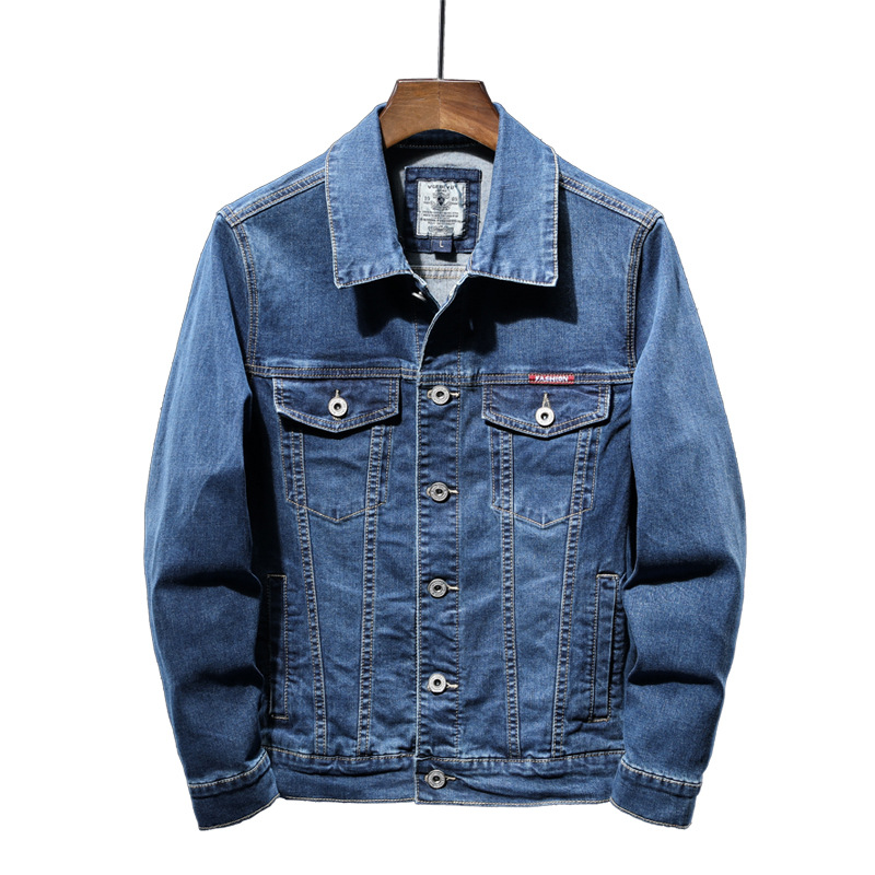 Men's Blue Jacket Youth Casual Jacket