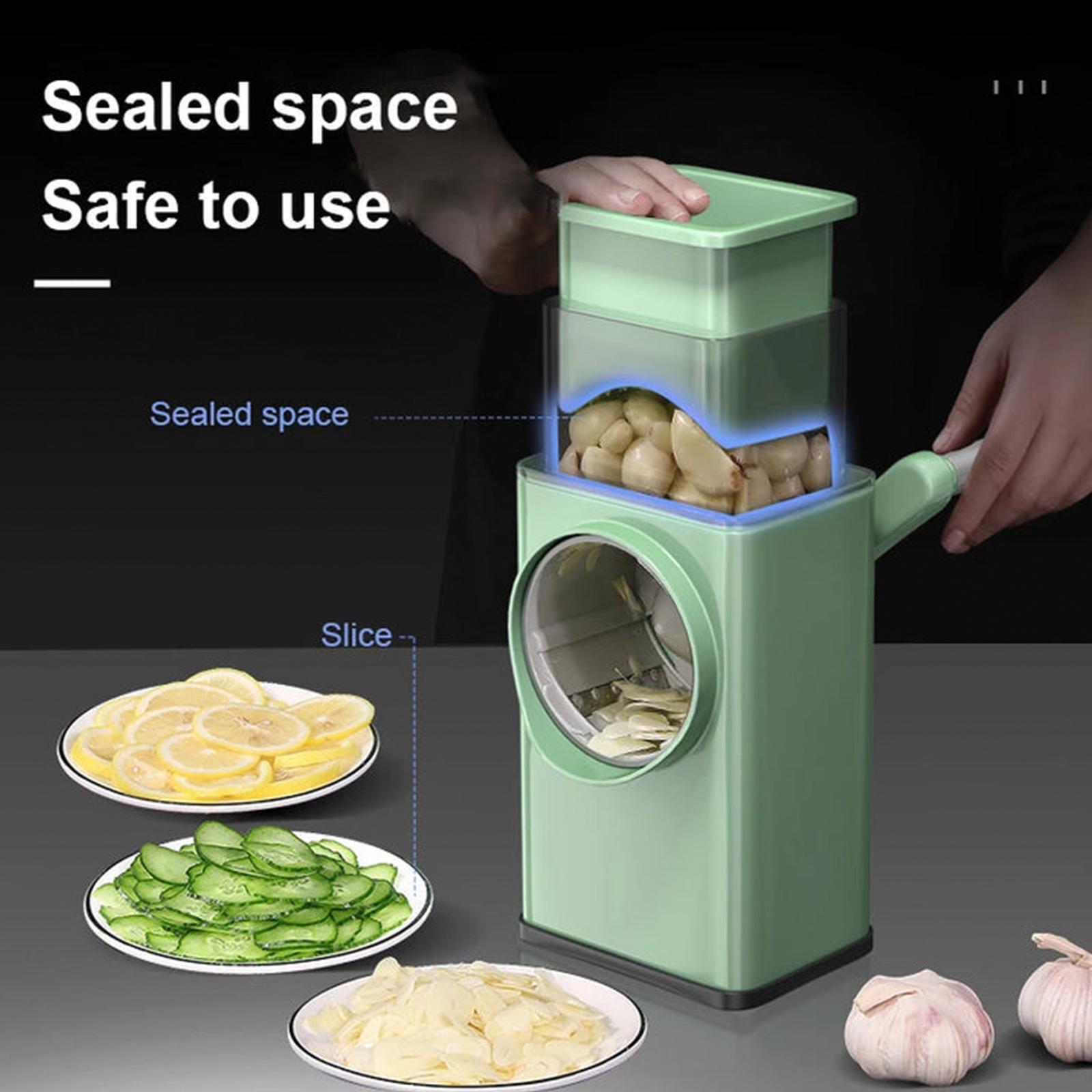 Multifunction Vegetable Cutter Slicer Hand Rotary Grater Shredder Roller N Q1Q4 6