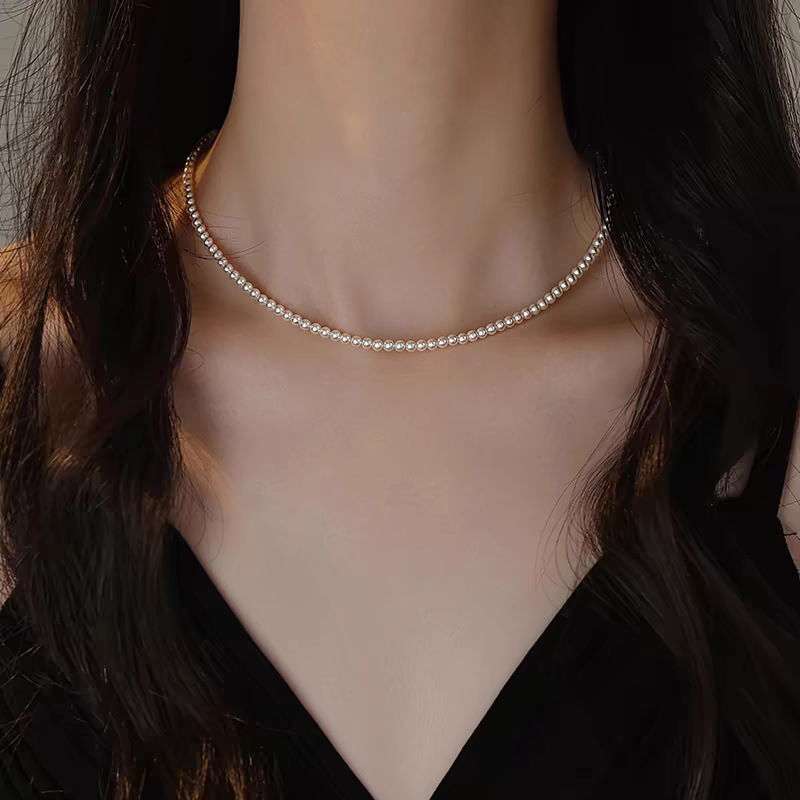 Light Luxury Niche Pearl Collarbone Chain Can Be Stacked And Worn