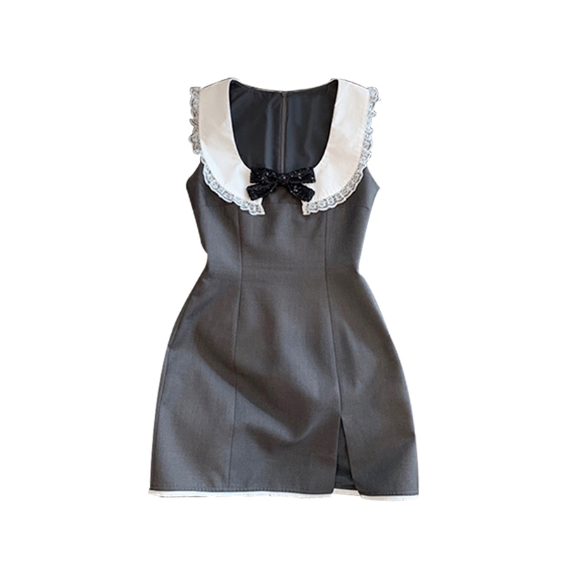 U-Neck Slit Dress, picture 2 of 2