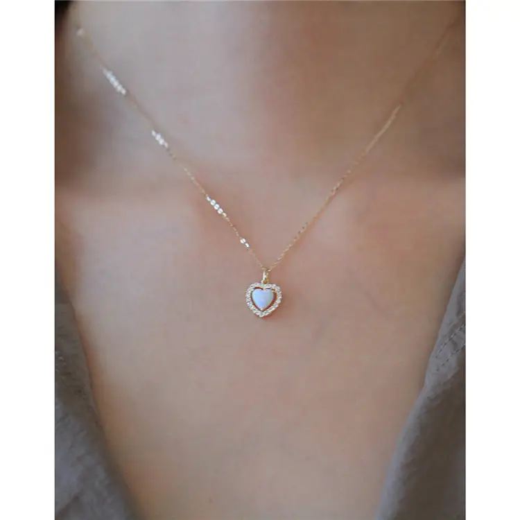 S925 Sterling Silver Plated 14K Gold Necklace