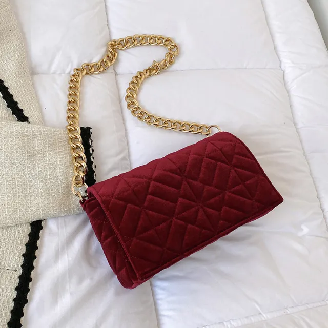 Niche Bag High end Underarm Small Square Bag Niche Red - Shop at LoveMi