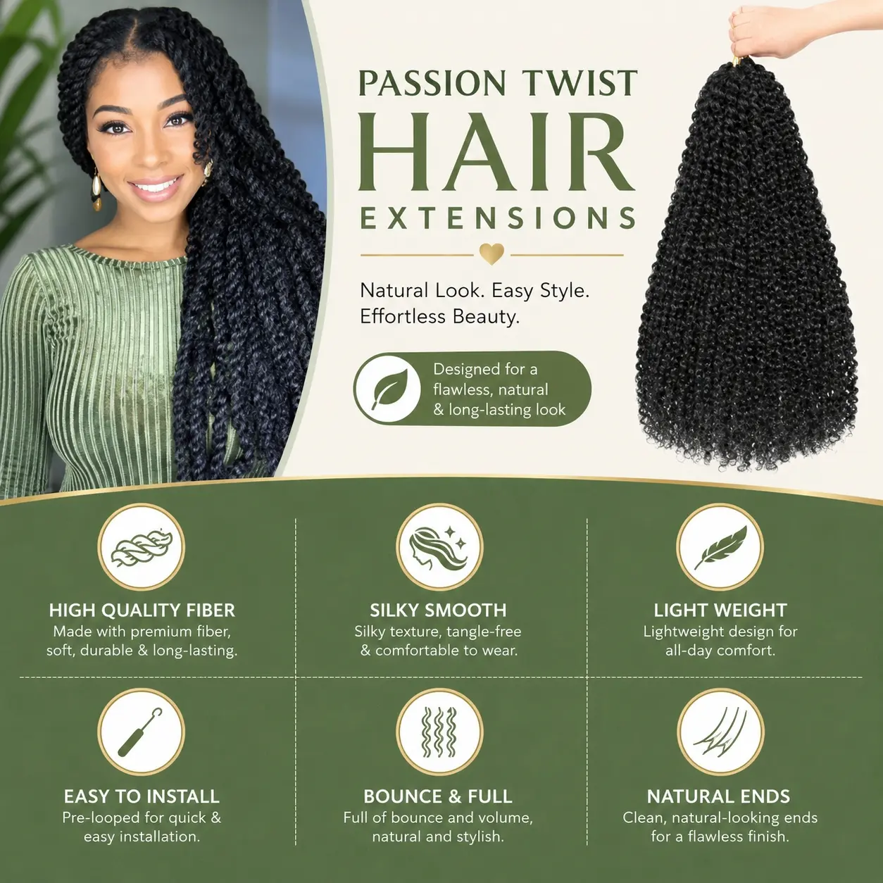 Water Wave Crochet Braiding Hair LongBohemian Curly Style Suitable For Butterfly Braids AndFaux Braids 60 Grams Multiple Styling Options AvailableHD Frontal Wig