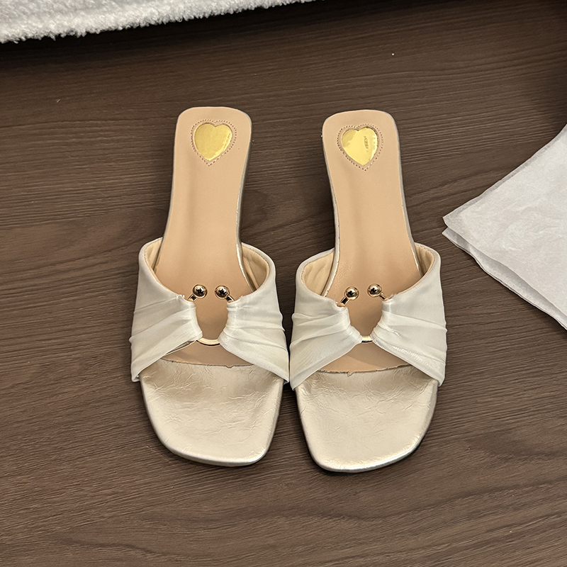 Ruched Slide Sandals, picture 5 of 5