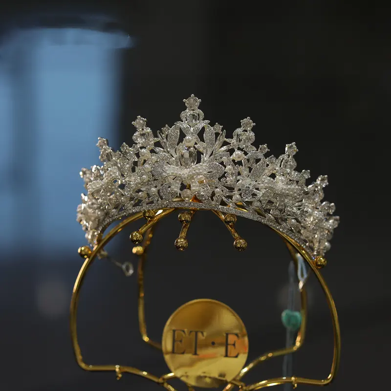 New Wedding Dress Silver Forehead Crown Temperament