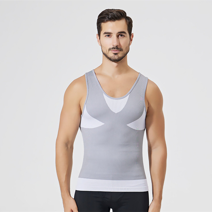 صدرية رجالية كاجوال بتصميم مشد للبطن