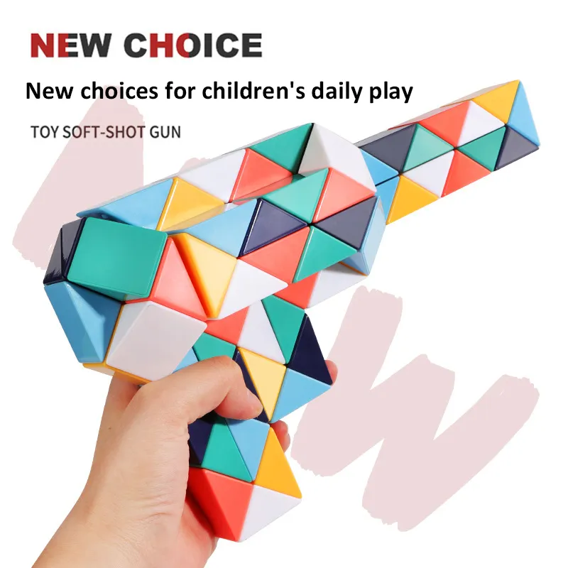 Snake Twist Cube Stress Relief Educational Toys Children Gifts Magic Snake Ruler Puzzle Folding Educational – image 2
