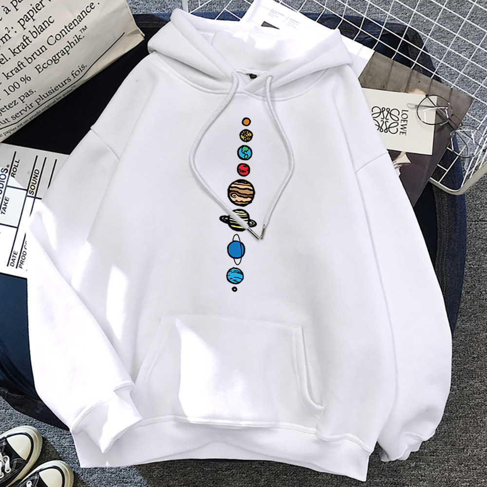 Title 4, Mens Fashion Nine Planets Print Hoodie. Stylis...