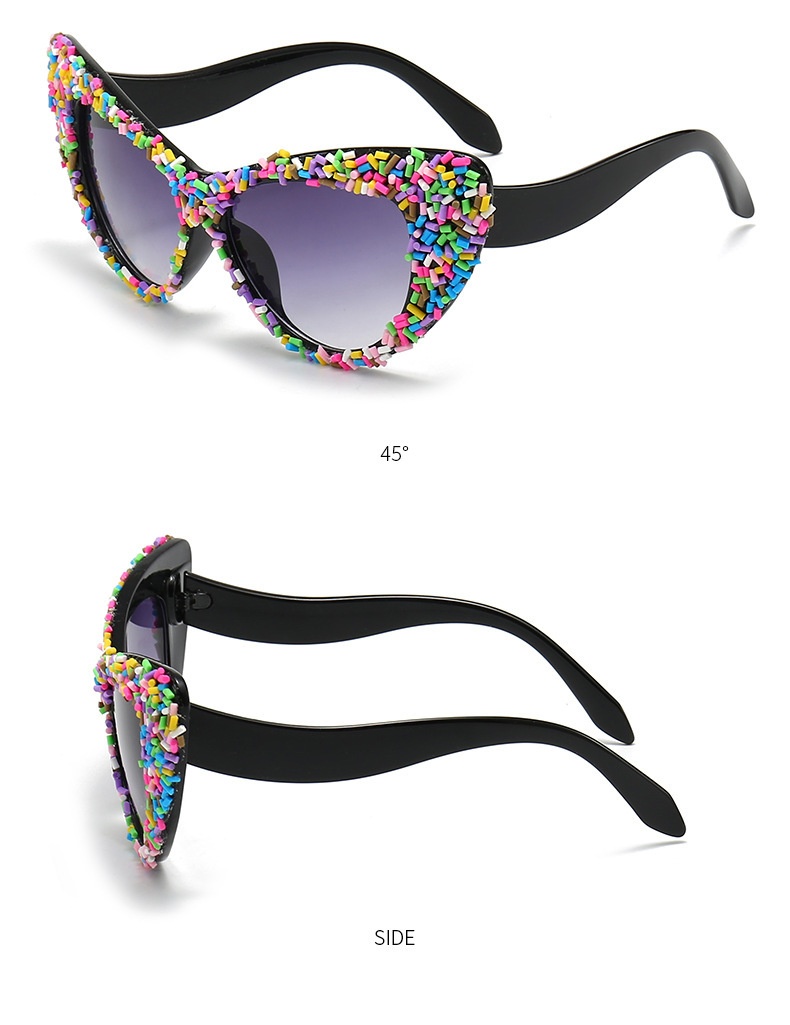 Title 7, Cat Eye Cake Sunglasses Street Snap Fashion UV ...