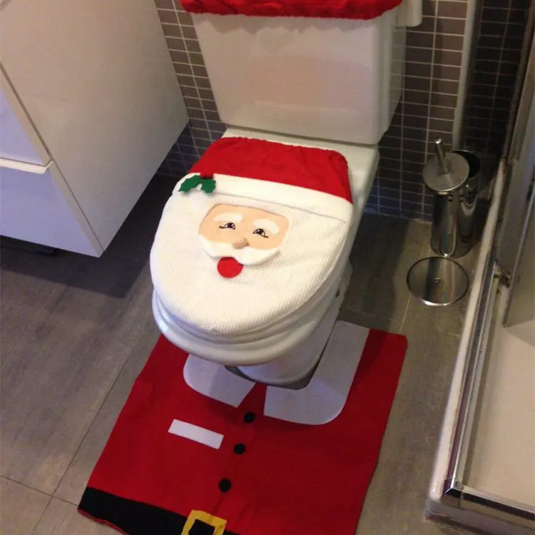 Christmas Style Printed Bathroom Toilet Set – image 6