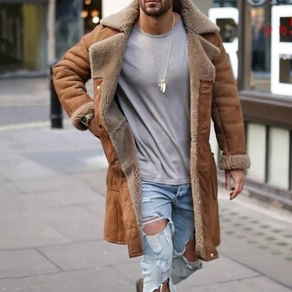 Mid Length Casual Loose Fitting Jacket