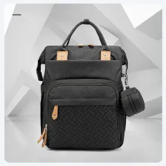 Multifunctional Portable Outing Lightweight Backpack - Black - View 1