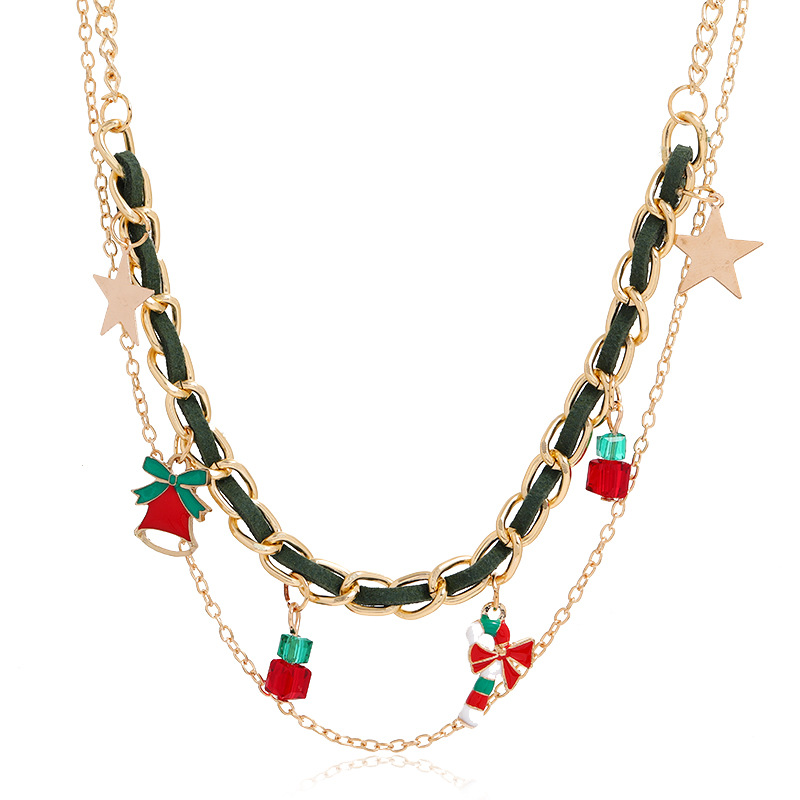 New Product Christmas Multi-layer Necklace With Multi-element