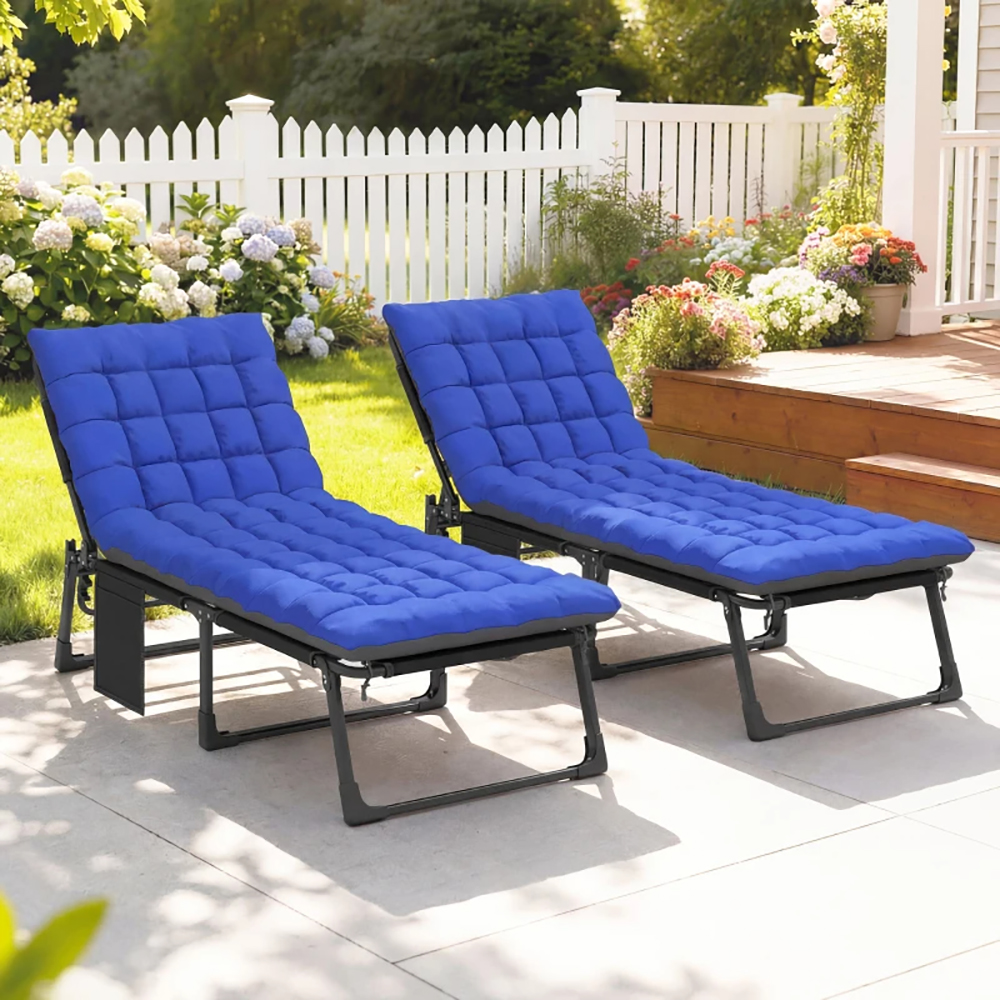 Folding Chaise Lounge Chair Set, picture 3 of 5