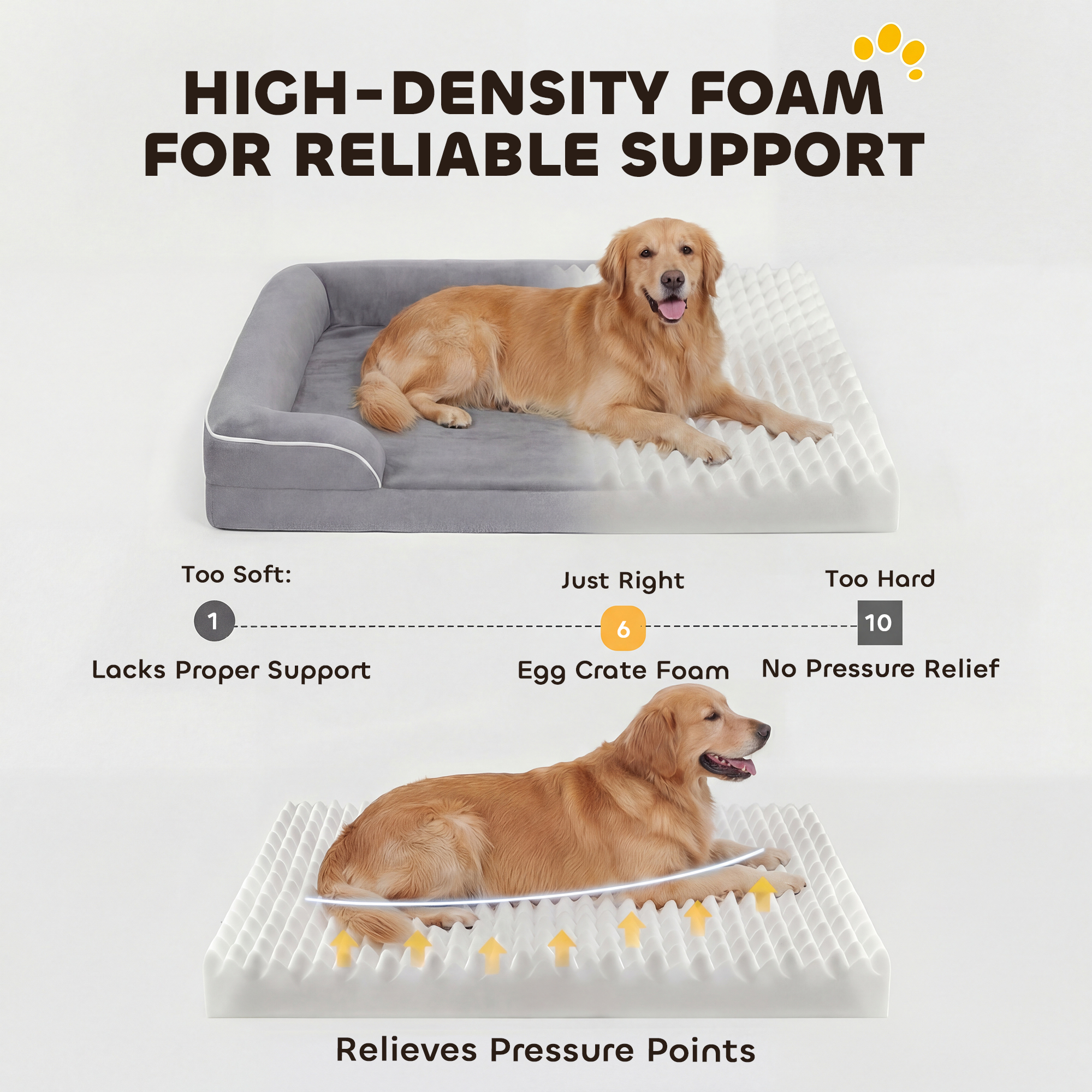 Dog Sofa Bed, Detachable Machine Wash Pet Bed With Non Slip Bottom, Suitable For Small, Medium, And Large Dogs, Grey detail photo 11
