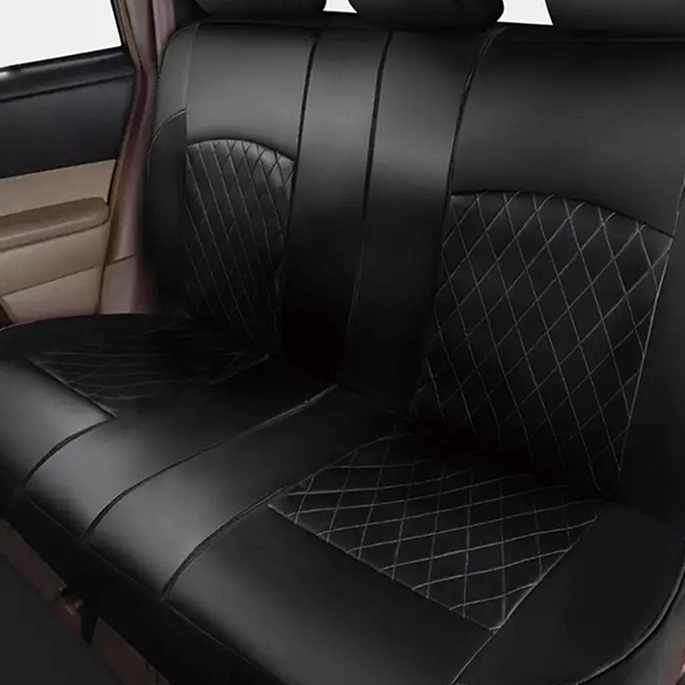 9pcs Full Set Universal PU Leather Seat Covers Protectors Non-Slip — image 7