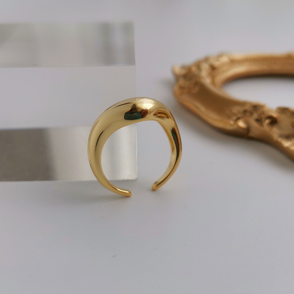 Metal Minimalist Cold Wind  Ring Women