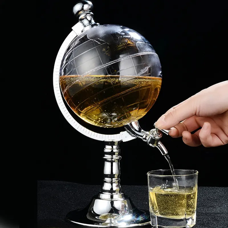 Novelty Globe Wine Decanters Drink Dispenser for Alcohol 1.5L