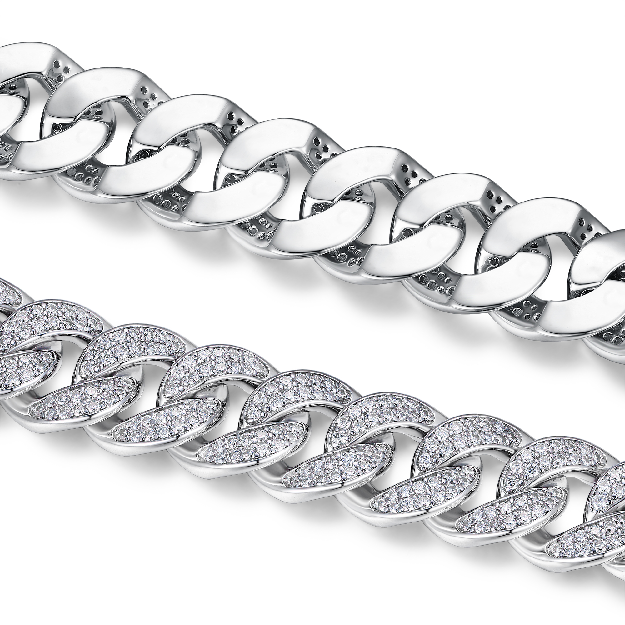 Set With Top-quality Moissanite, This Luxurious And Fashionable Light Luxury Jewelry Silver Bracelet Is Made Of S925 Silver Electroplated With Platinum
