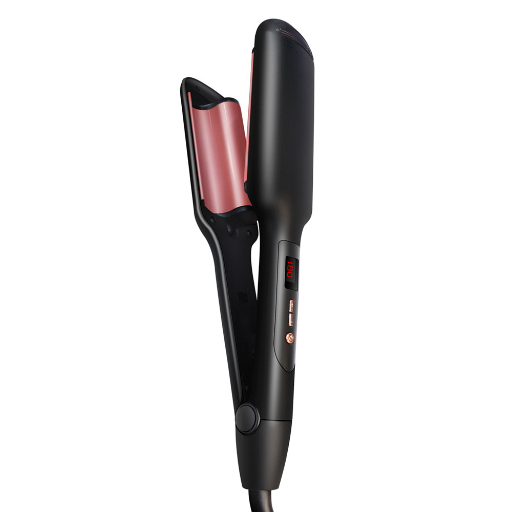 Ceramic Liquid Crystal Curling Iron Does Not Hurt Hair Wave Curling Iron Multi gear Splint Black - Shop at LoveMi