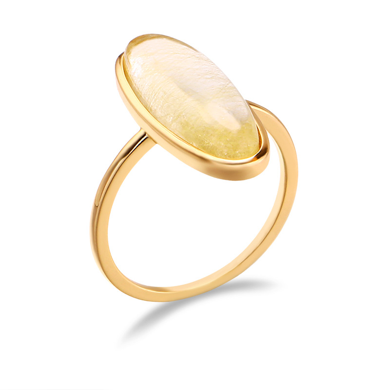 Title 5, Vintage Natural Gold Hair Crystal Ring. An eleg...