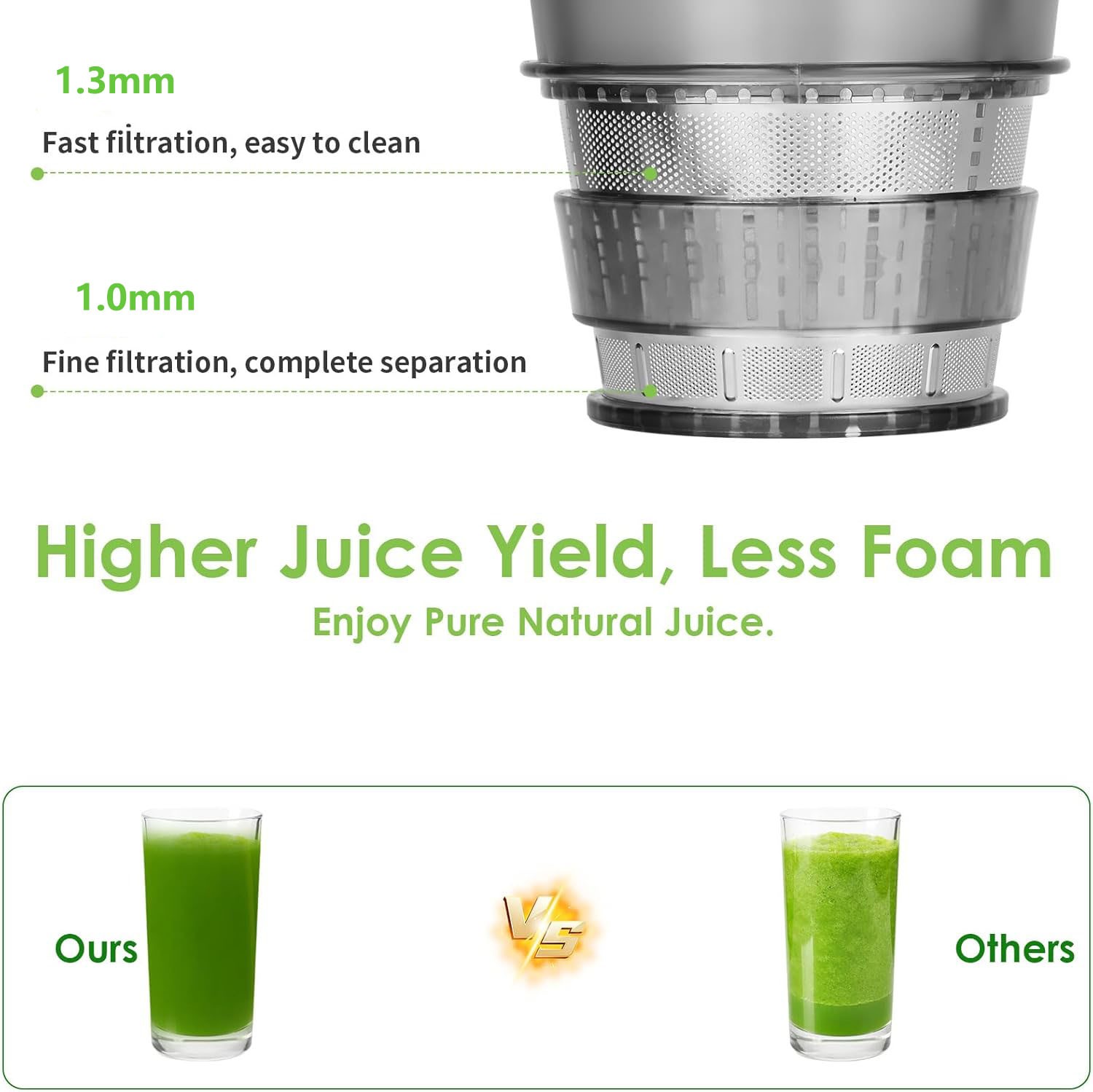 Cold Press Slow Masticating Electric Juicer & Fruit Squeezer — image 11