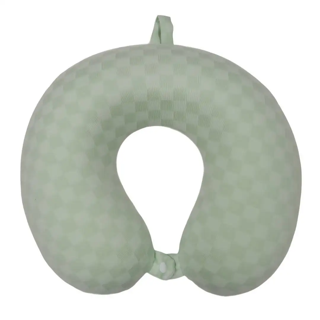 Checkerboard Memory Foam U Shaped Travel Neck