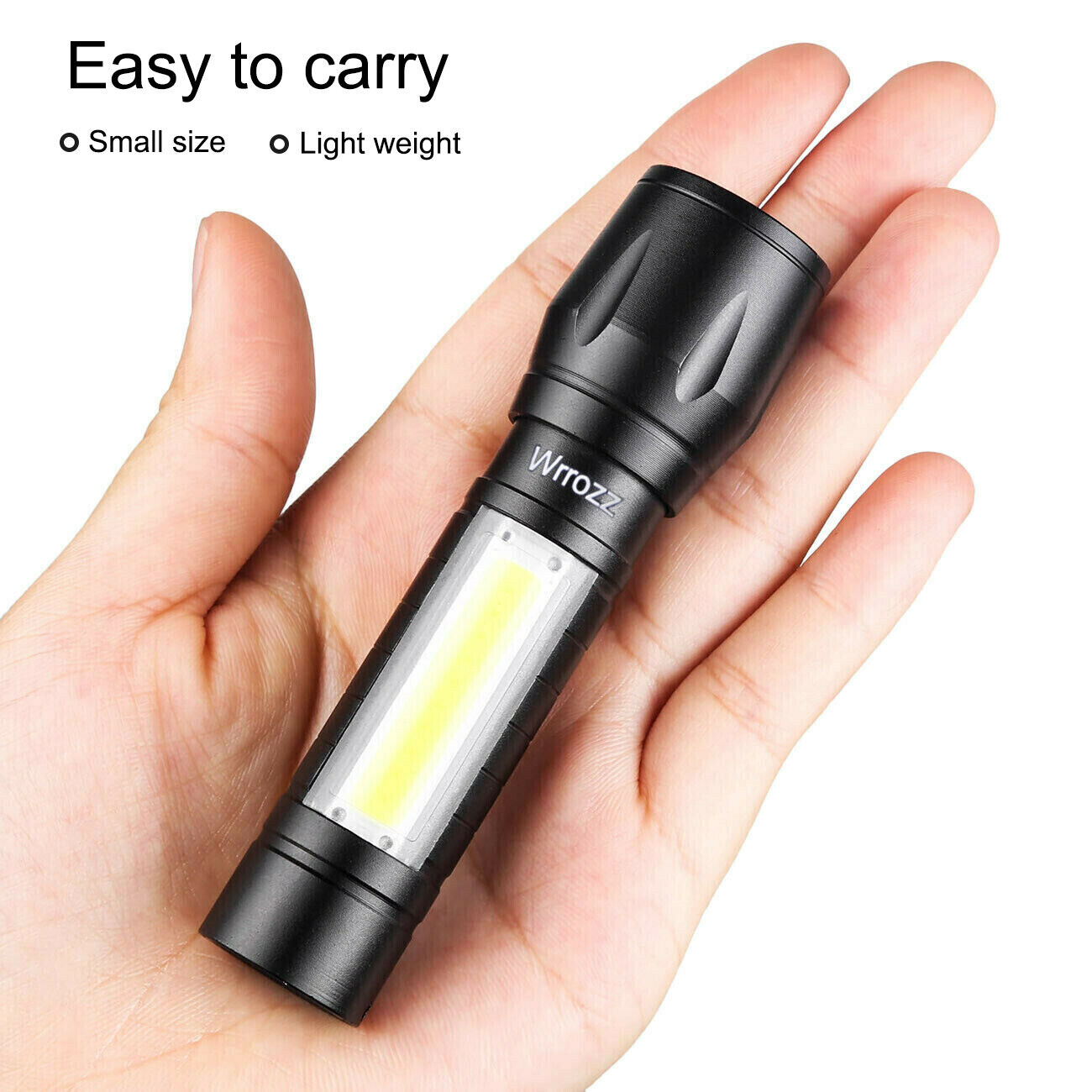 2pcs Super Bright 1500000LM Zoom Flashlight Mini LED Lamp Rechargeable Torch Box — image 12
