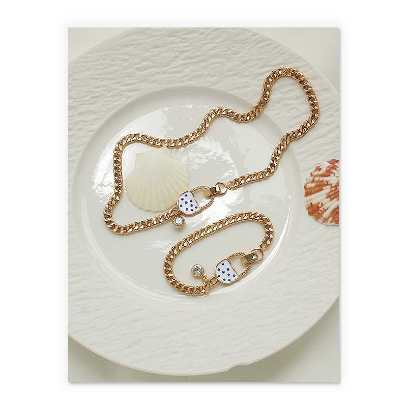 Niche Ins Style Fashion Chain Jewelry Necklace Bracelet