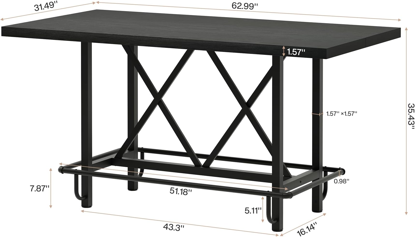 Bar Table,Dining Table,Rectangular Kitchen Table,Coffe Table