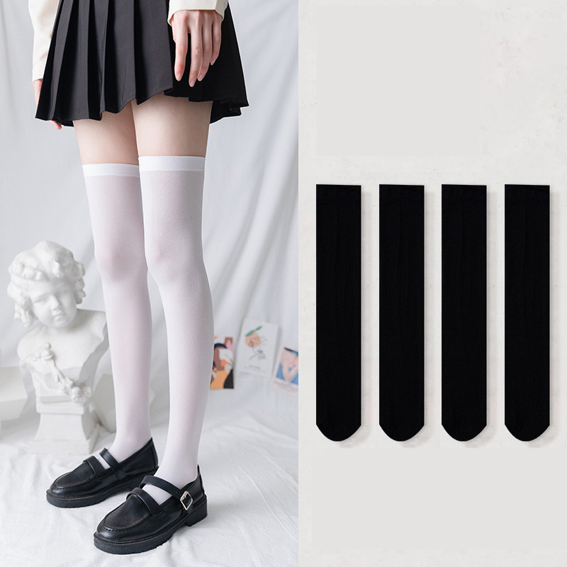 Overknee socks black4pairs