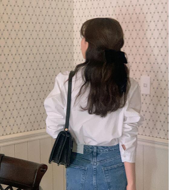 Women's Simple Design Loose Shirt Top