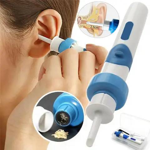 Safety Electric Cordless Vacuum Ear Cleaner Wax Remover Painless