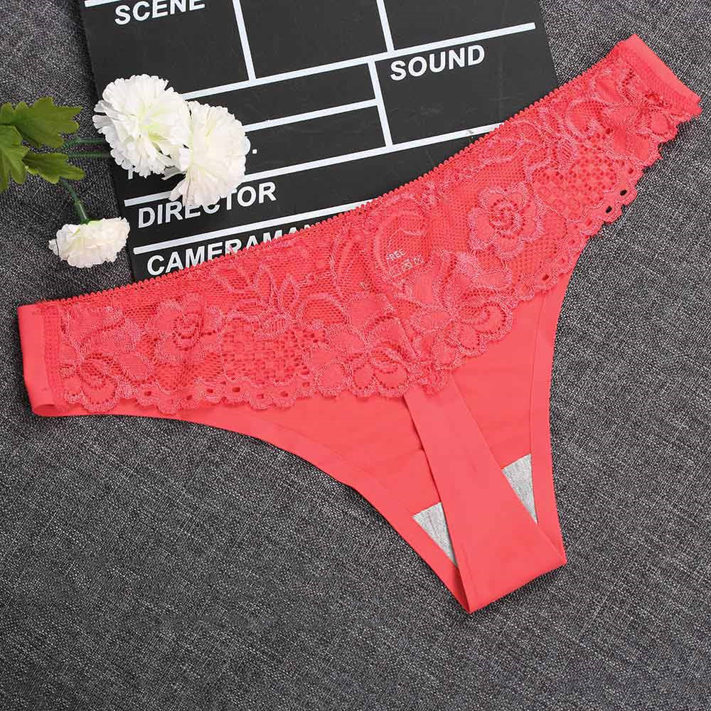 Title 3, Front ice silk back lace thong