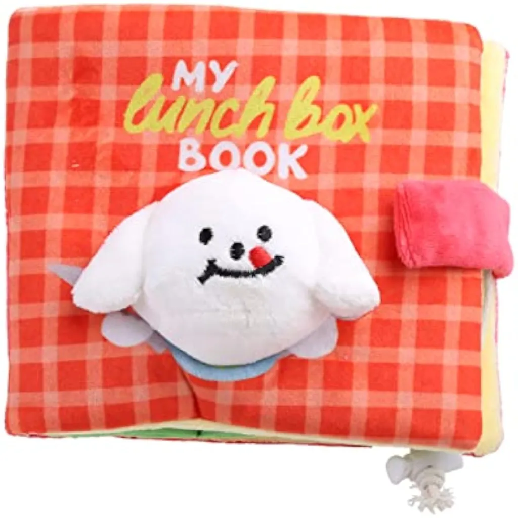 Interactive Sniff Mat Cute Slow Feeder Dog Snuffle Book Interactive Dog Toys Dog Feeding Mat Squeaky Snuffle Mat Puzzle Reducing Boredom Preventing...