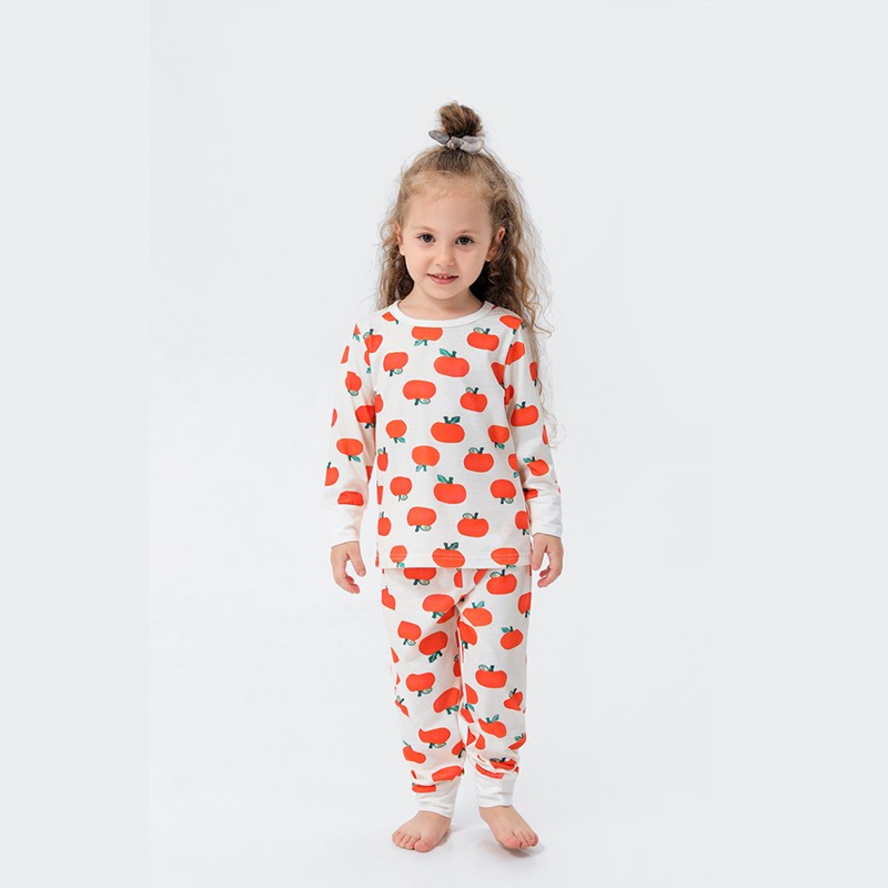 Digital Printed Pumpkin Orange Holy Festival Pajamas