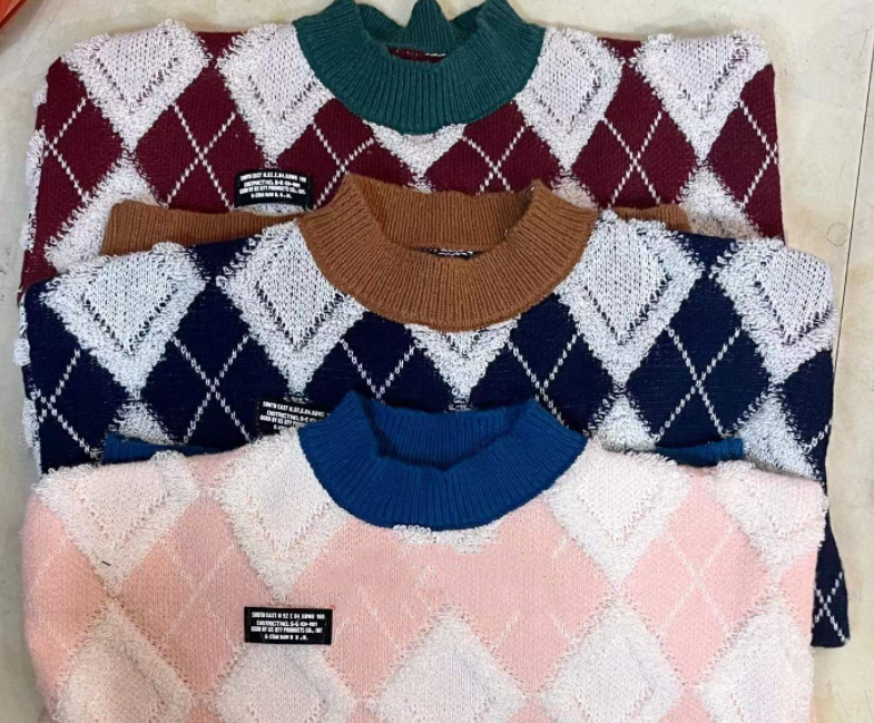 Stitching And Thickening Outer Wear Long Sleeved Sweet Japanese Sweater