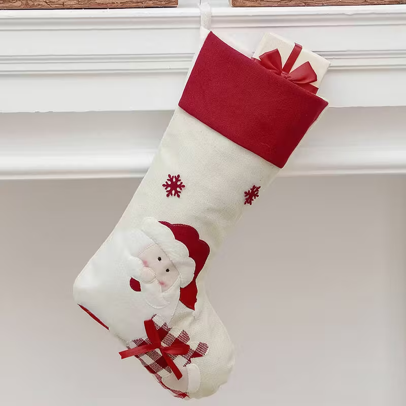 Large Christmas Sock Set - 47 Cm With Santa, Snowman And Penguin Designs — image 3