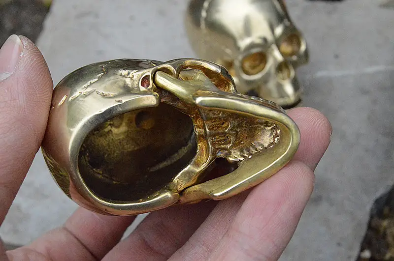 DIY Personalized Decorative Accessories Brass Skull Exquisite